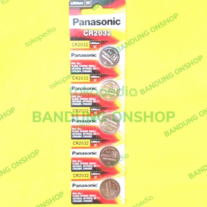 Panasonic Cr2032 Cr 2032 3V 3 V Baterai Batre Cr2032 3V Panasonic 5Pc