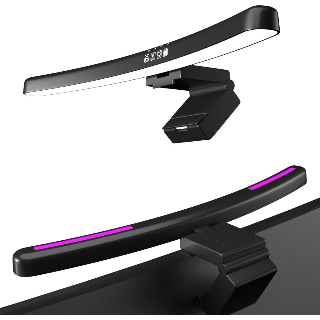 Monitor Light Bar Straight/Curved with RGB Backlight Computer Screen Lamp Eye Caring Touch