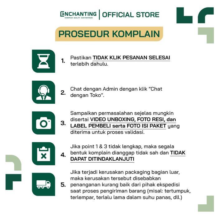 ENCHANTING Wastafel Meja Cuci Tangan Keramik Europe Enchanting E1375