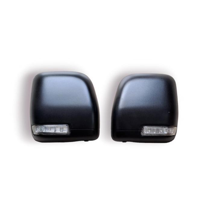Cover Spion + Lampu Sein Luxio Tipe D Model Tempel Hitam