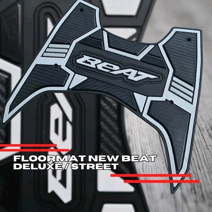 Karpet Honda Beat Street Beat Deluxe Cbs Iss 2020-2025 Karet Rubber Premium Gold Motor Sporty Karpet