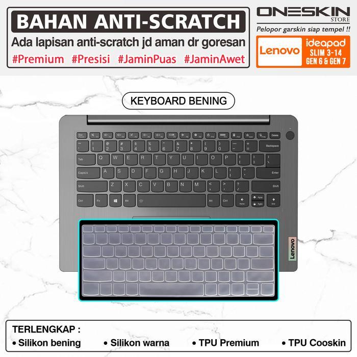 DISKON Pelindung Keyboard Protector Cover Kompatibel untuk Lenovo IdeaPad Slim 3 3i-14 14ALC6 14ITL6