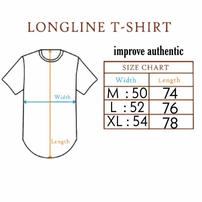 Thebest kaos distro pria original longline lengan pendek improve premium