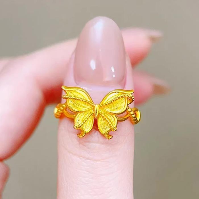 Cincin Busur, Cincin Wanita.cincin titanium asli.cincin titanium elega.cincin mirip emas asli cincin