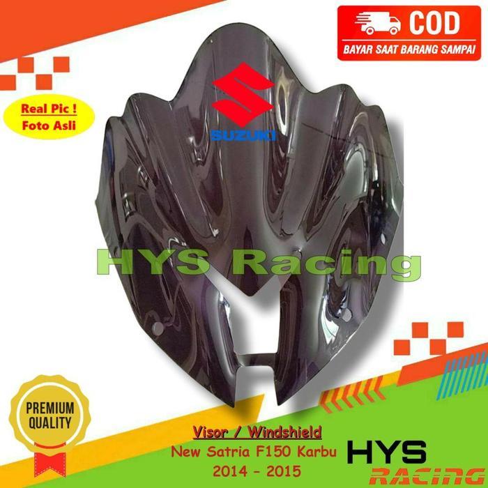 HYC VISOR NEW SATRIA FU F150 KARBU TAHUN 2014 - 2015 WINDSHIELD WINSIL VARIASI TRANSFORMER BAHAN