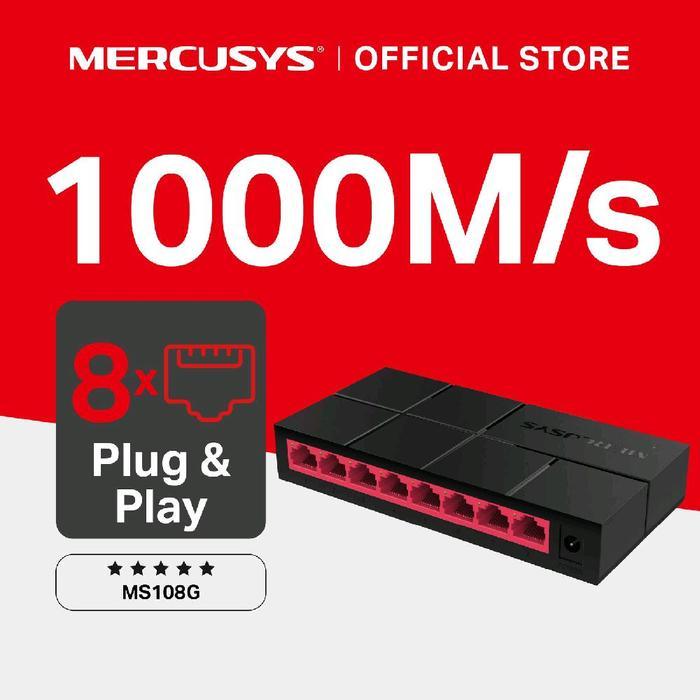 Mercusys Ms108G Switch Gigabit Dekstop 8 Port