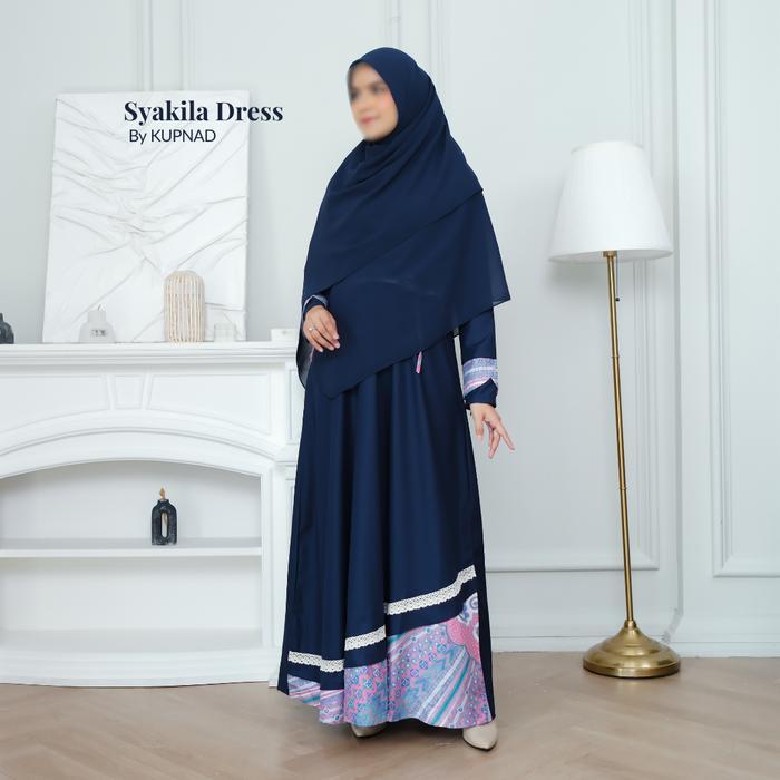 Kupnad Gamis Motif Batik Katun Toyobo Wanita Muslimah SyarI Busui Friendly Adem, Modern & Nyaman