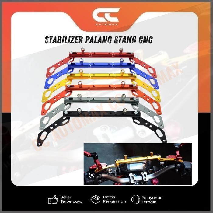 SALE Palang Stang Stabilizer Stang+Dudukan Lampu Tembak CNC Nmax Pcx Lexi X-Ride RX King Beat Street