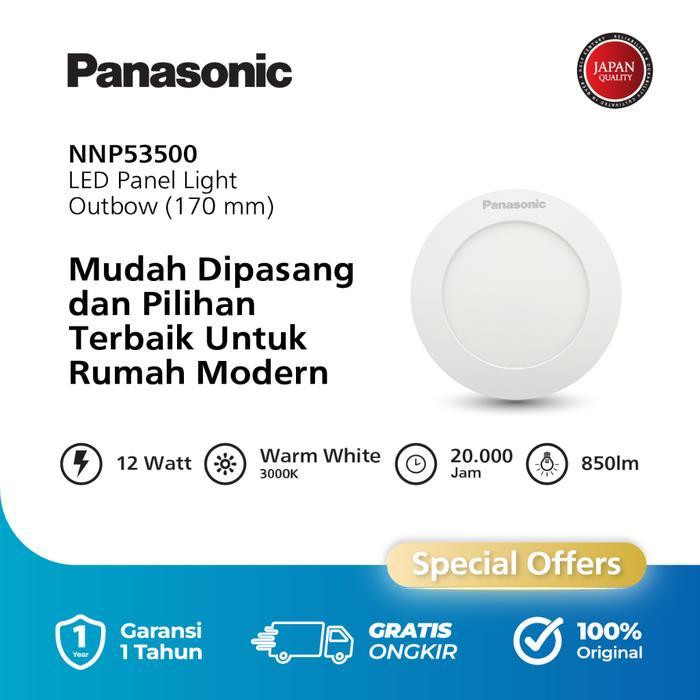 Panasonic Lampu Downlight LED Outbow Dia 170 12W 3000K