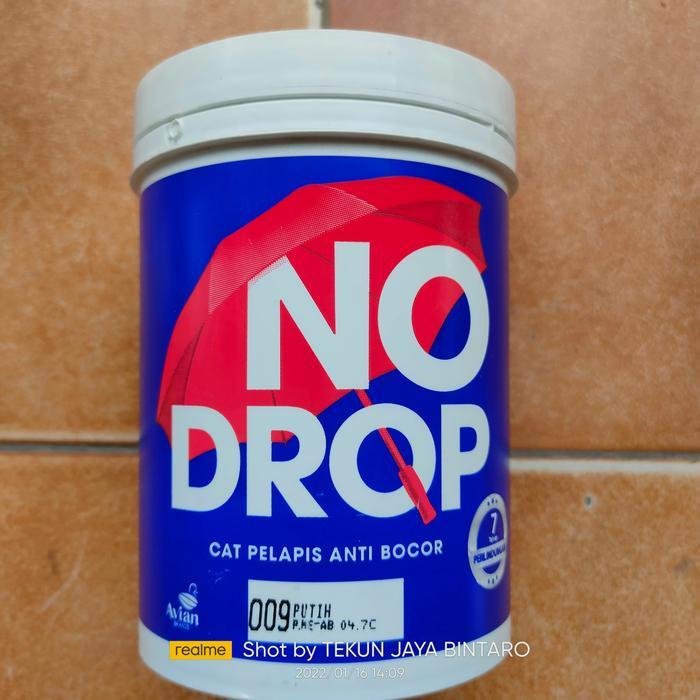 Cat Tembok Waterproofing NO DROP Putih 009 (1 kg) TERBAIK