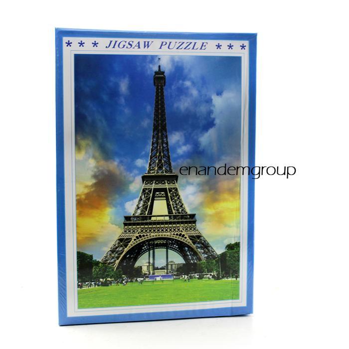 TEREMURAHTERLARIS READY SILAHKAN DIORDER PUZZLE 1000 PCS MAINAN JIGSAW MENARA EIFFEL PARIS