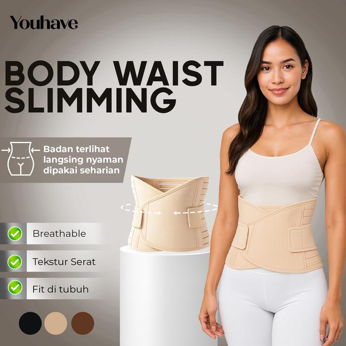 [] Korset Pinggang Pria Kesehatan Saraf Kejepit Pelangsing Perut