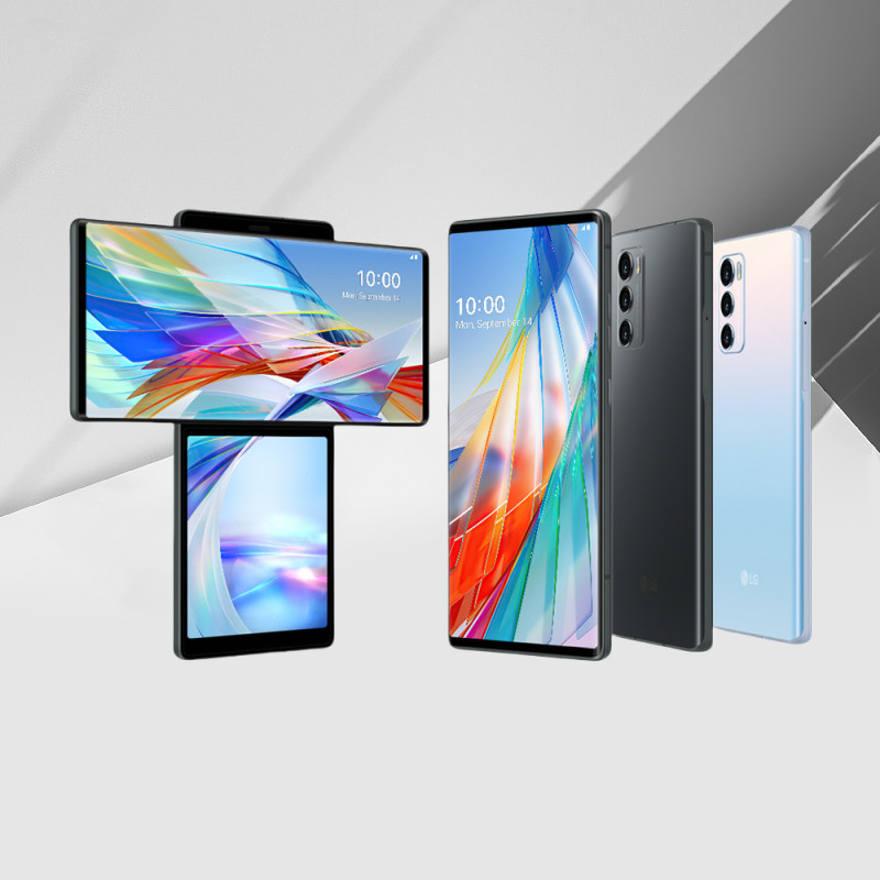 Original LG WING 5G CellPhone LMF100N F100N F100 4G LTE Mobile Phone Refurbished 6.8'' 8GB RAM 128GB