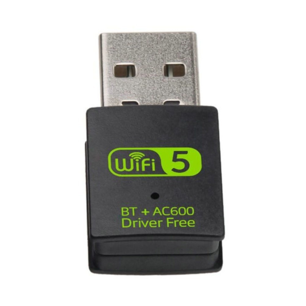 600Mbps Bluetooth 5.0 2 in1 Dongle Bluetooth BT+AC600 Wifi Network Adapter Free Driver USB2.0