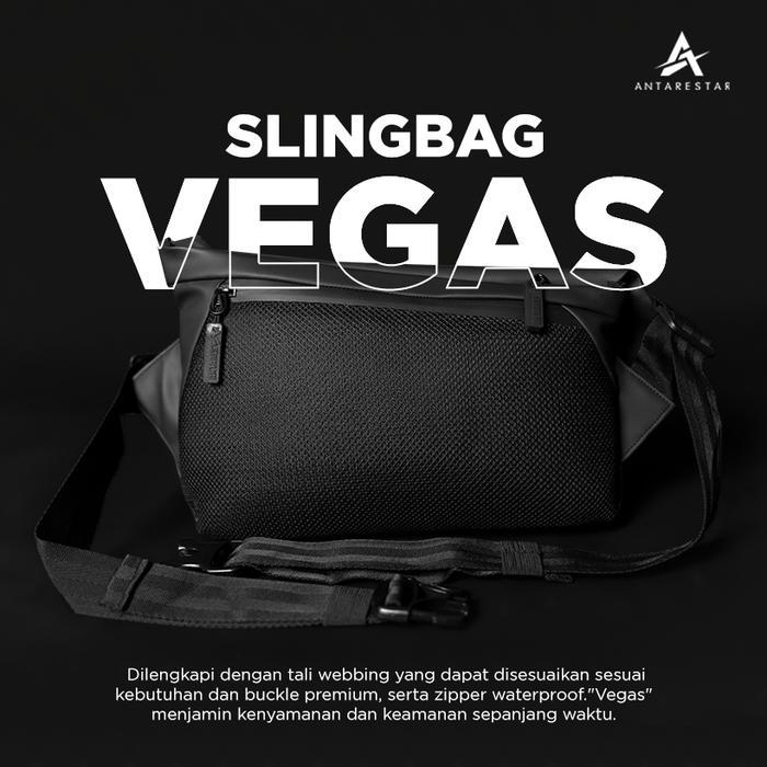 Tas Selempang Pria Antarestar Official - Waistbag Pria Wanita Tas Selempang Vegas Series Pinggang
