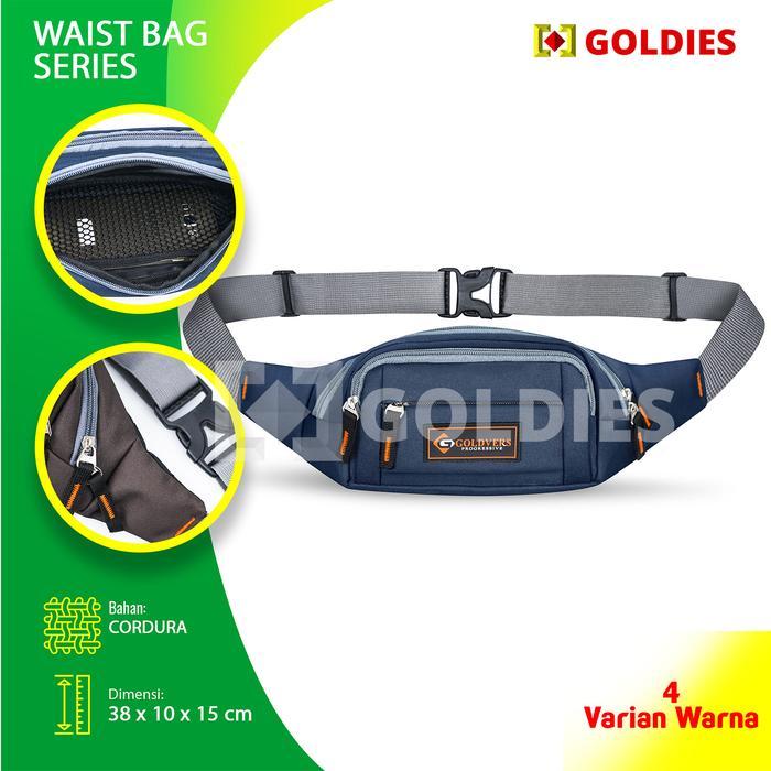 Eiger - Tas Selempang Pria Bahan Cordura Waistbag Goldvers Tas Slempang Pria Wanita Distro Keren -