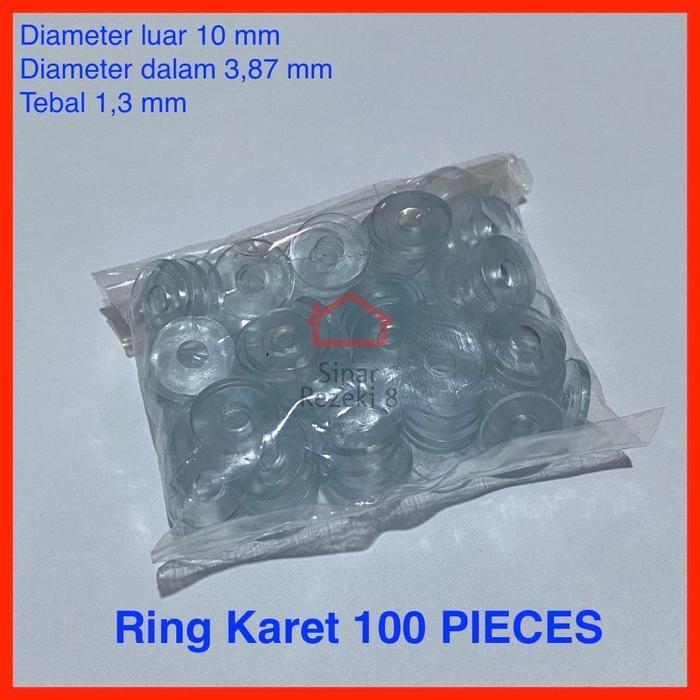 Ring Karet Kaca / Handle Tarikan Clear Bulat Pintu Lemari .