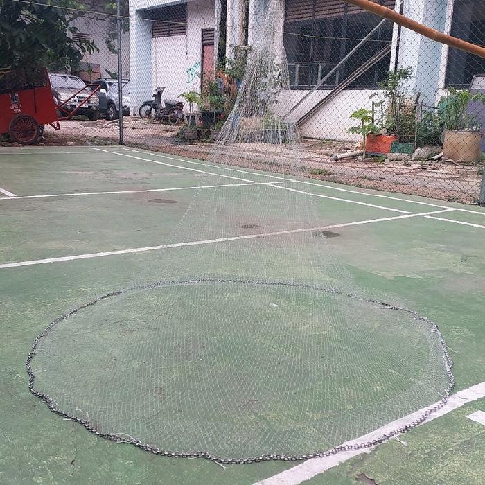 jala ikan dan jala udang kecrik 1,5 meter lubang jari kelingking jala ikan jala sungai jala lempar