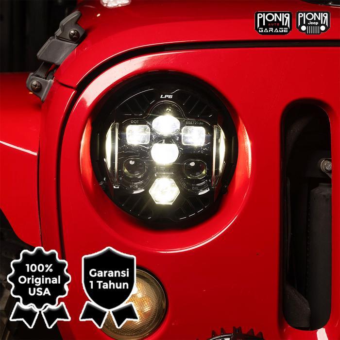 Headlamp Jeep Wrangler JK Baja Designs LP6 DOT Headlight Jeep JK Lampu Utama Jeep Wrangler JK