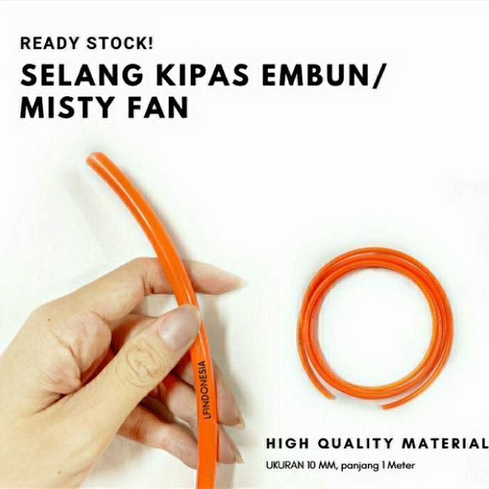 Selang Air Kipas Kabut 10Mm Sparepart Misty Fan Kipas Angin Embun
