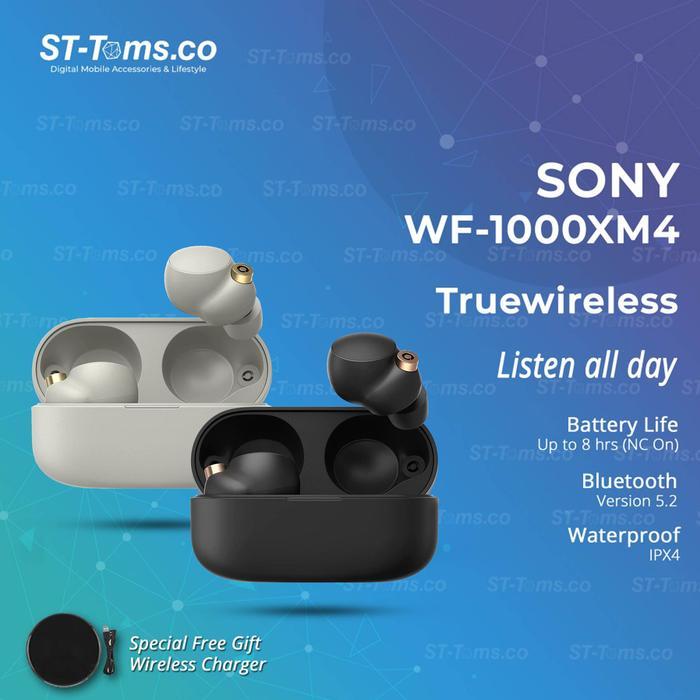 Sony WF 1000XM4 WF1000XM4 WF-1000XM4 Noise Cancelling Bluetooth Earbud