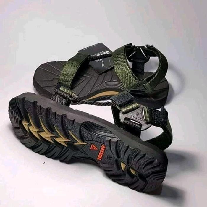 Eiger - Sandal Gunung Pria Top Legend Sandal Outdor Unisex Hitam Selop Sendal