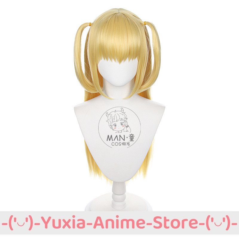 DEATH NOTE MISA AMANE COSPLAY WIG ANIME GAME ROLEPLAY PARTY COSTUME PROP SYNTHETIC HAIR HEAT
