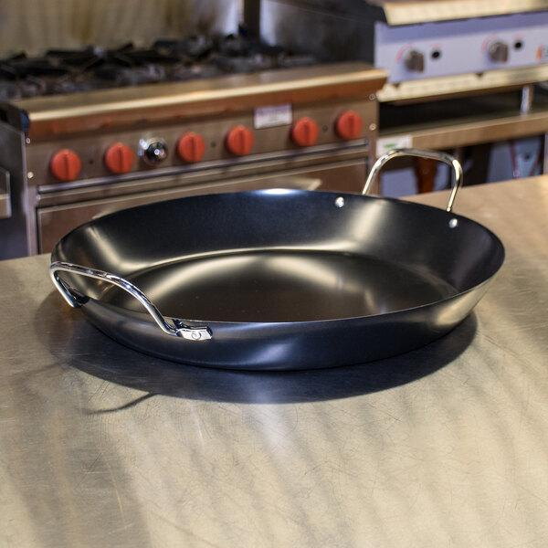 Paella Pan Non Stick Frypan Black Steel Wajan Baja Wajan Paella - Panmaster