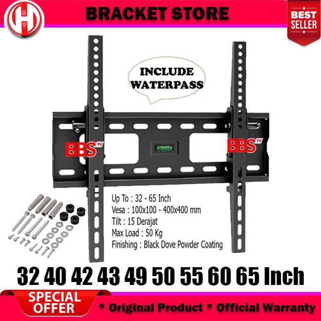 BRACKET TV LED 65 60 55 50 43 32 INCH SAMSUNG LG SONY TCL ALL MERK TV