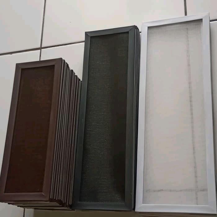 kawat nyamuk kasa fiberglass prame karet list alumunium custom size BISA GRAB