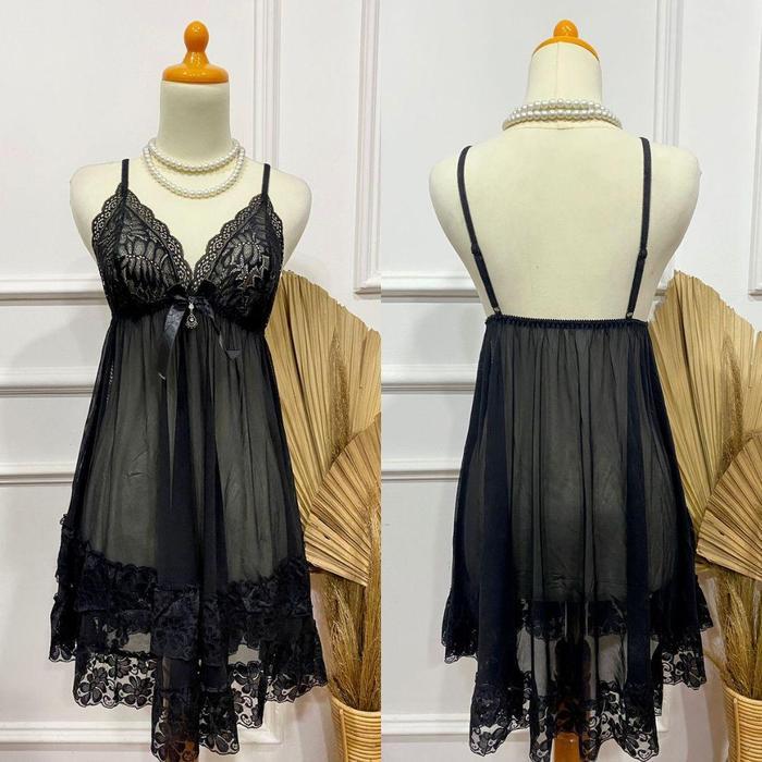 Nina Bobo - Pakaian Tidur Wanita 1166B Lingerie Dress Babydoll Lingeri Big Size Jumbo