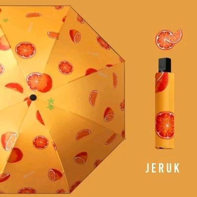 Payung Lipat Motif Buah Buahan Anti UV Payung 3D / Payung 3D Viral