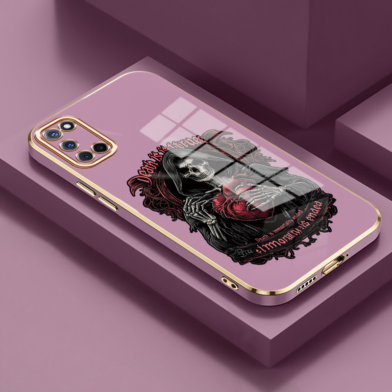 Casing Hp Untuk OPPO A52 A72 A92 A55 Case pola asli mode kartun Casing ponsel berlapis silikon mewah