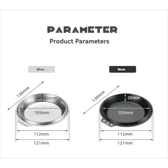 Penutup Mangkuk Serbaguna Stainless Steel CAMPINGMOON Bowl Lid