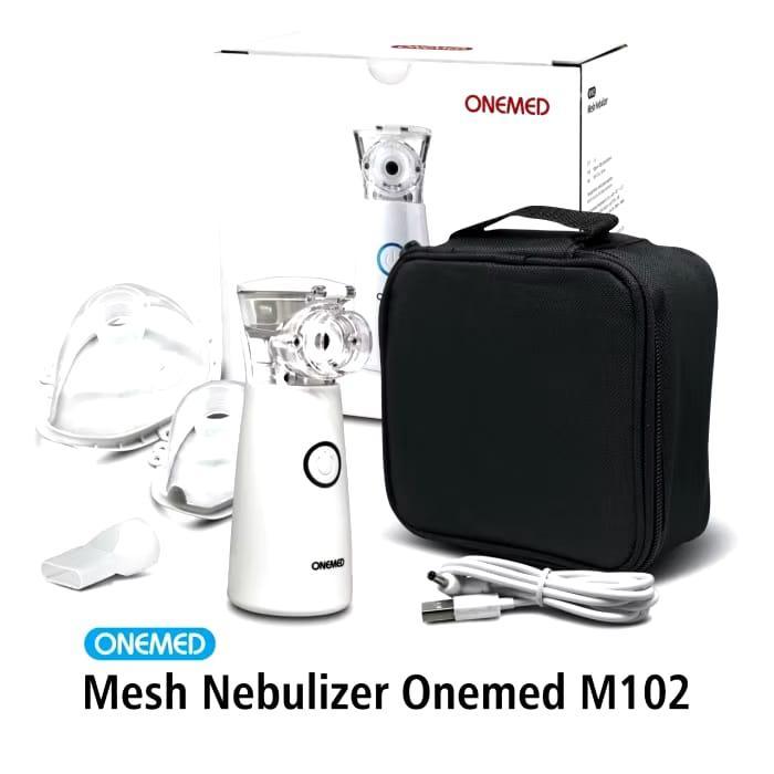 ONEMED Mesh Nebulizer 102 Portable Dewasa Anak Alat Terapi Pernafasan Asma Nebulizer Portable