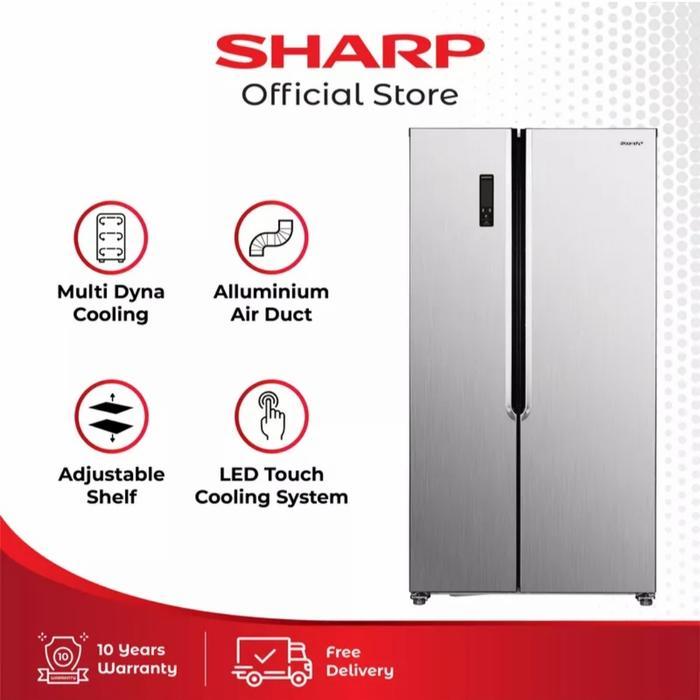SHARP KULKAS SIDE BY SIDE SJ-IS50M-SL