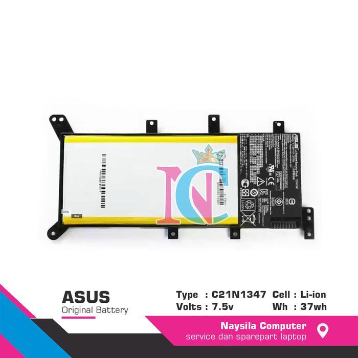 Baterai Battery Asus X555 X555B X555D X555L X555Q X555S X555U C21N1347
