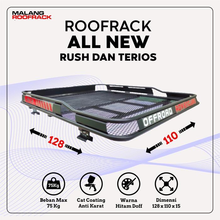 Rak Cargo Roofrack Rak Atas Mobil ALL NEW RUSH ALL NEW TERIOS - RUSHTERIOSLAMA