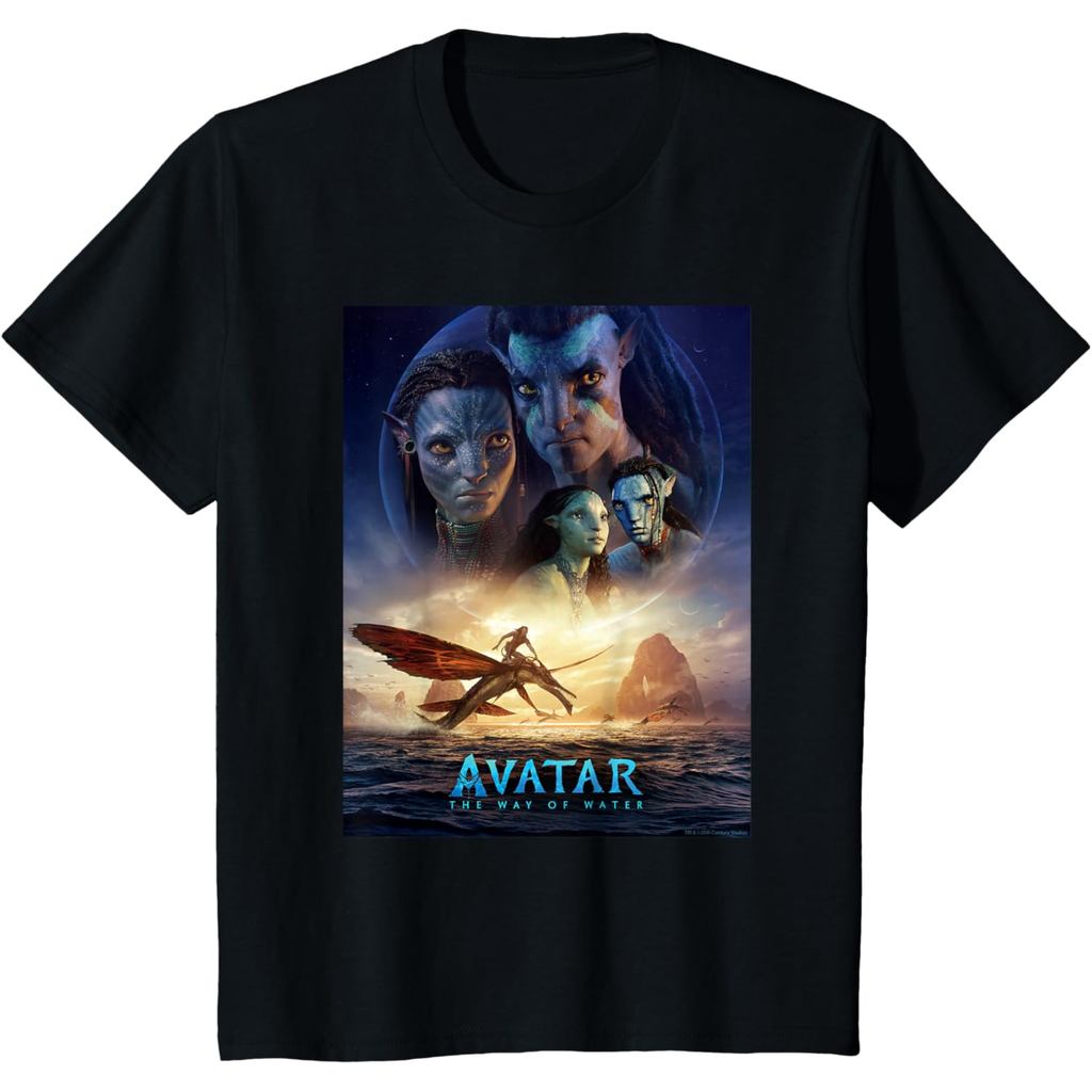 Amber's Kaos Anak dan Dewasa 24s Avatar The Way of Water Theatrical Movie Poster TShirt Small