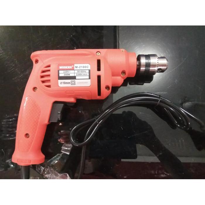 Mesin Bor 10Mm Modern M-2100C Bor Listrik Bor Tangan