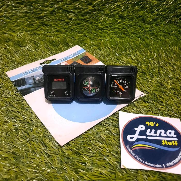 Cockpit YC305 / Kompas Mobil / Thermo Mobil / Jam Dashboard Mobil