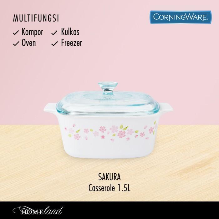 Corningware Sakura Casserole / Panci Kaca