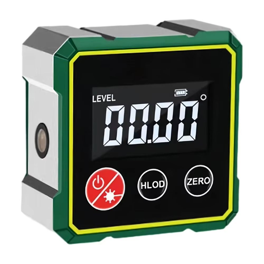 Multifunctional Laser Inclinometer Magnetic Rechargeable Digital Inclinometer 360-degree Measurement
