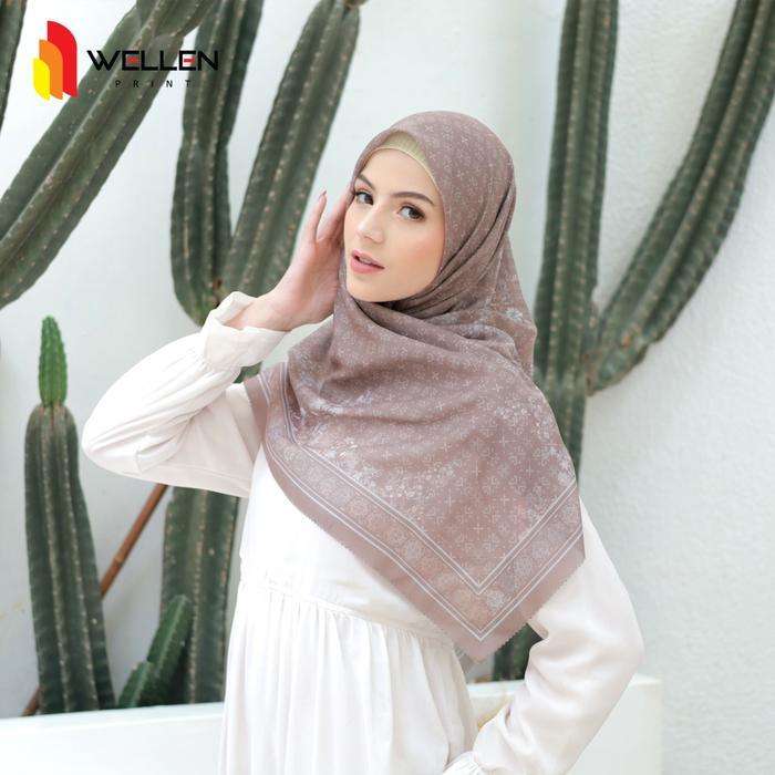 Cetak Hijab Scraf Voal Asoka Series / Print Jilbab Custom Nama Logo