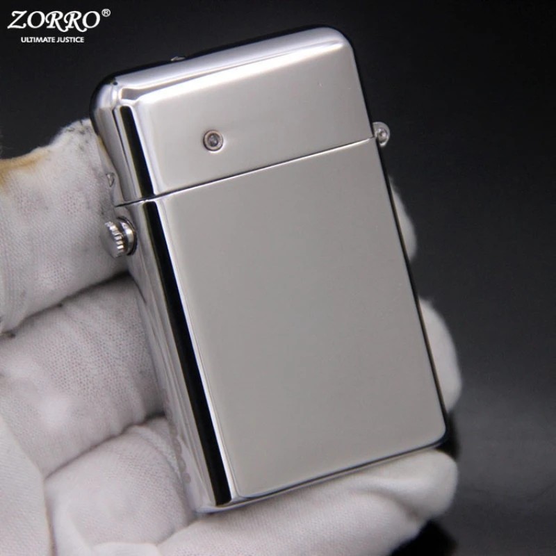ZORRO Retro Innovative Automatic Ejection Grinding Wheel Kerosene Lighter Metal Windproof Gasoline
