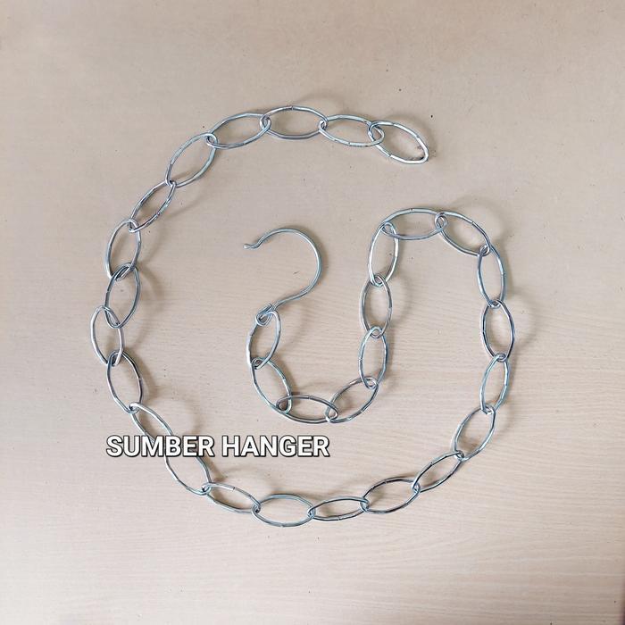 rantai gantungan baju rantai display gantungan besi