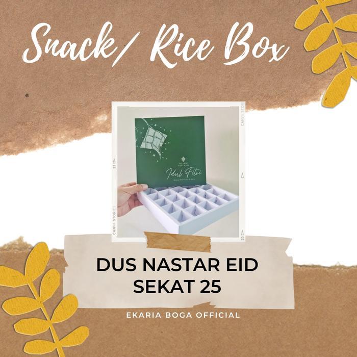 SNACK BOX/ RICE BOX DUS KUE LEBARAN DUS NASTAR EID SEKAT 25