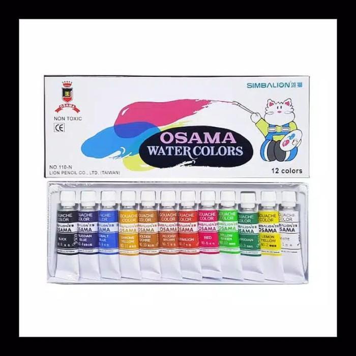 SET 12 WARNA CAT AIR OSAMA WATERCOLOR