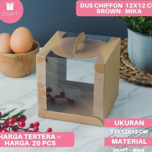 20pcs-dus chiffon mini/dus kue/kotak kue/ carry box/giftbox kue