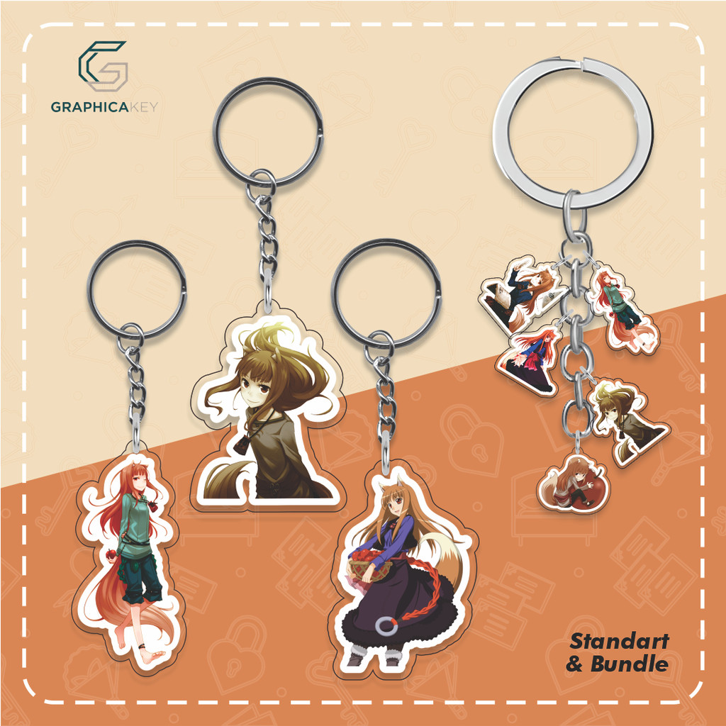 Ganci / Gantungan Kunci Akrilik SPICE AND WOLF